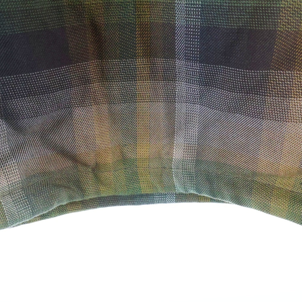 ANCELLM(アンセルム) 24AW R/C CHECK PULL OVER SHIRT チェックプルオーバーシャツ 長袖シャツ ジップアップ チェック