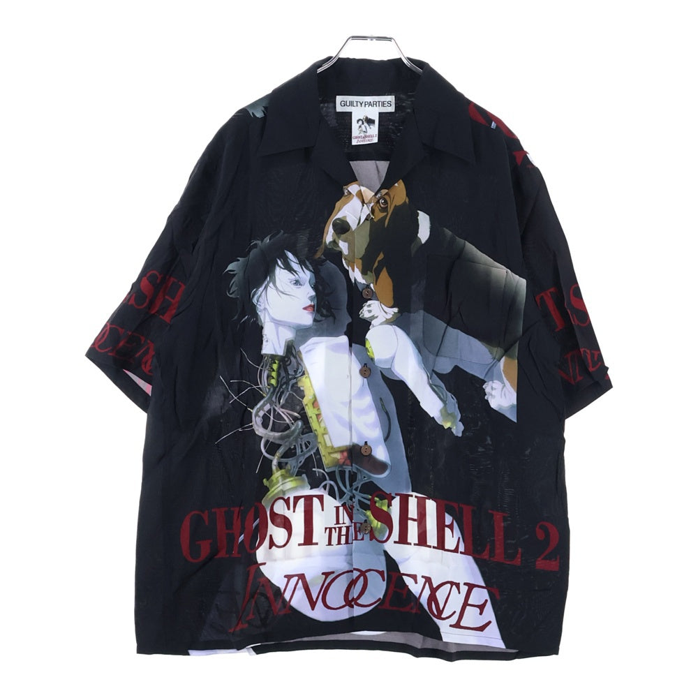 WACKO MARIA(ワコマリア) GHOST IN THE SHELL 2 INNOCENCE S/S HAWAIIAN SHIRT イノセンス ハワイアンシャツ 攻殻機動隊 半袖シャツ ブラック