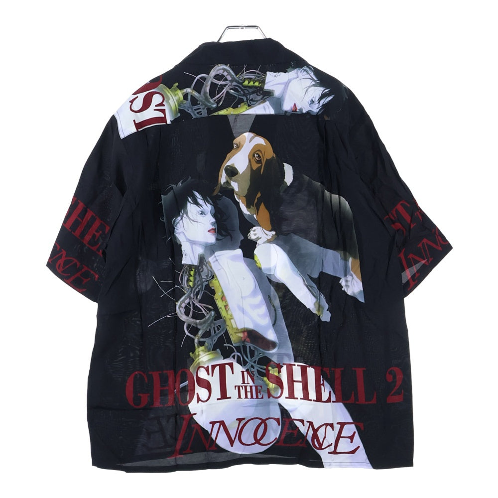 WACKO MARIA(ワコマリア) GHOST IN THE SHELL 2 INNOCENCE S/S HAWAIIAN SHIRT イノセンス ハワイアンシャツ 攻殻機動隊 半袖シャツ ブラック