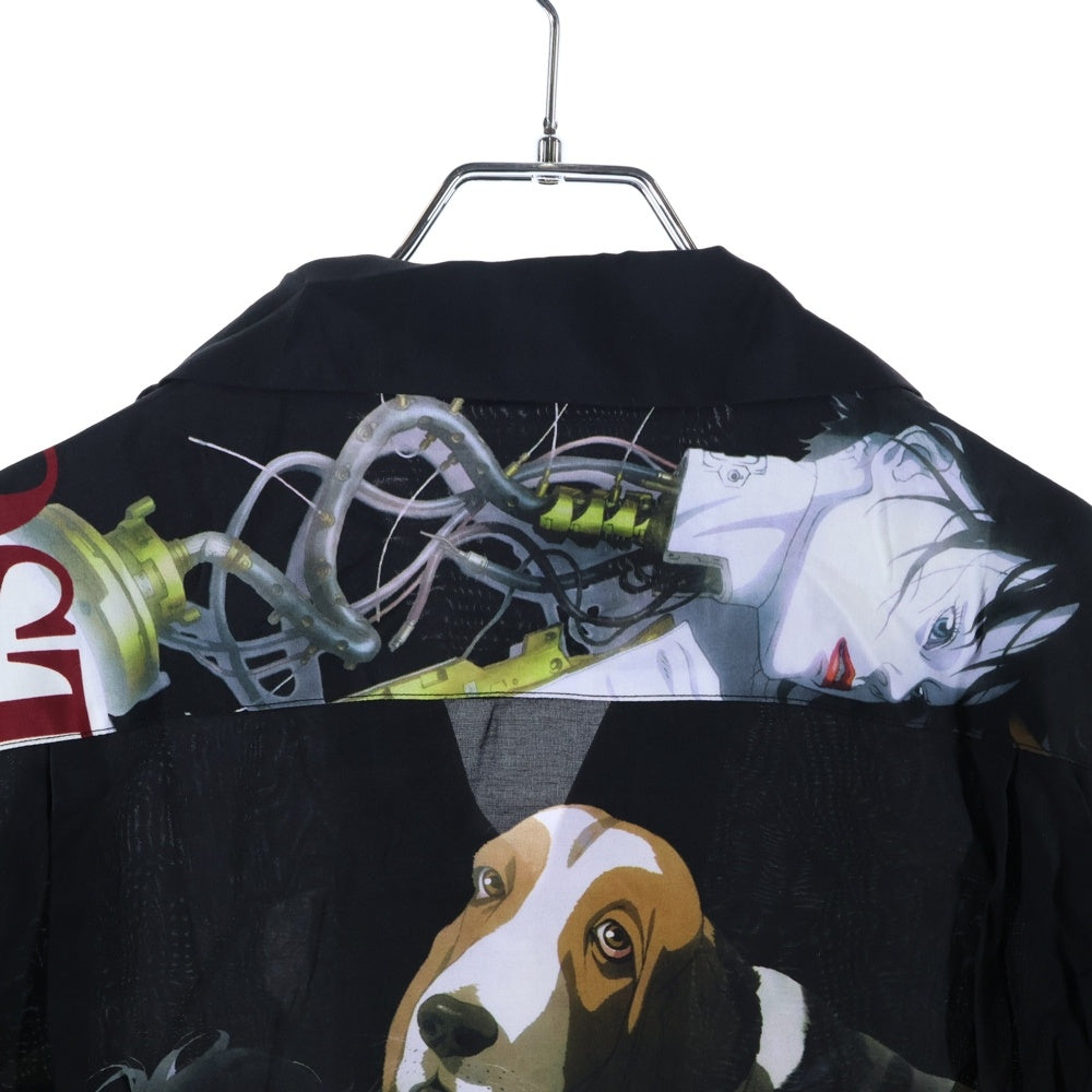 WACKO MARIA(ワコマリア) GHOST IN THE SHELL 2 INNOCENCE S/S HAWAIIAN SHIRT イノセンス ハワイアンシャツ 攻殻機動隊 半袖シャツ ブラック