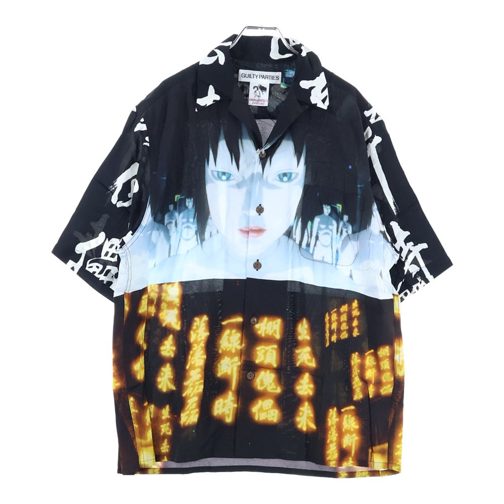 WACKO MARIA(ワコマリア) GHOST IN THE SHELL 2 INNOCENCE S/S HAWAIIAN SHIRT 攻殻機動隊 ハワイアンシャツ ブラック