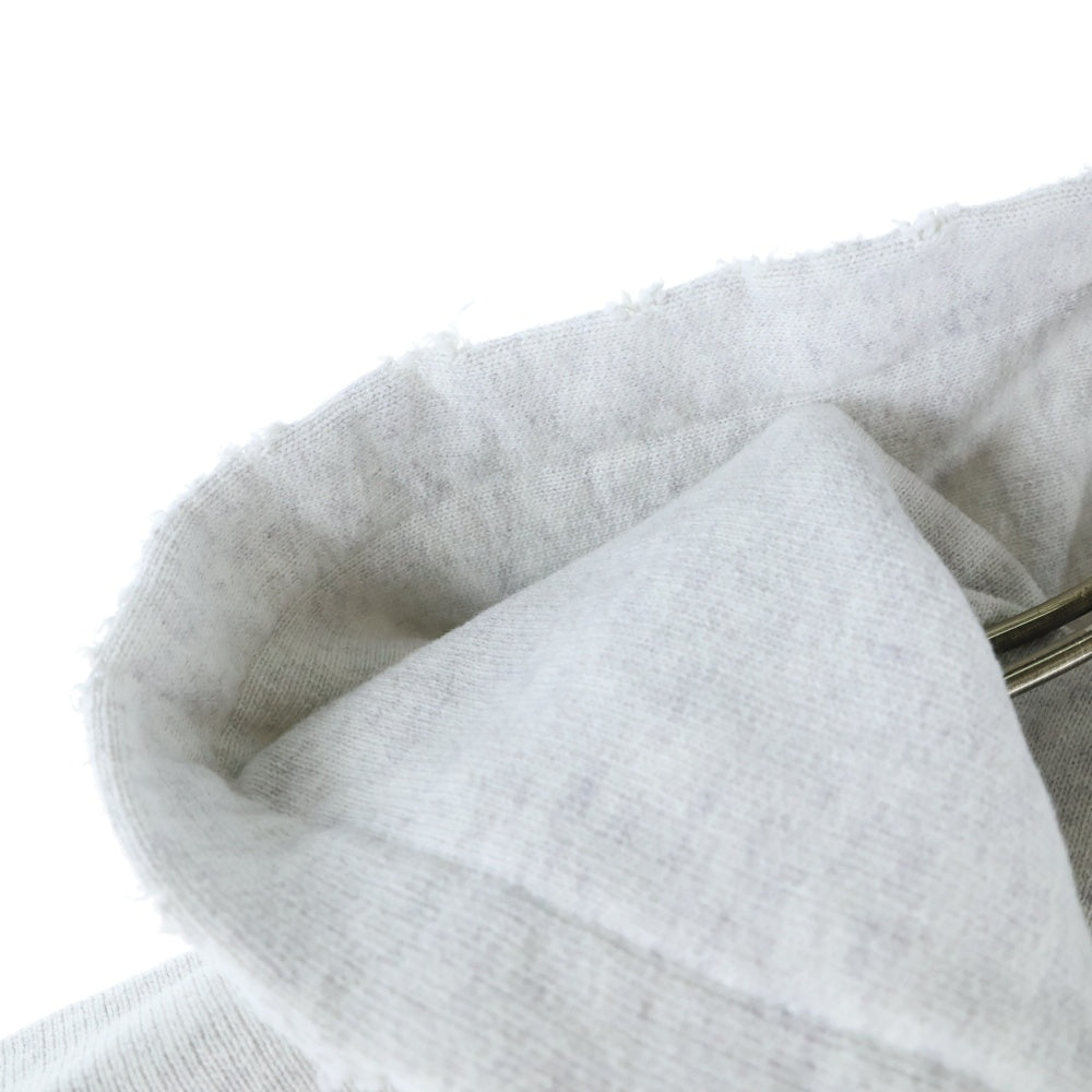 ANCELLM(アンセルム) ZIPUP HOODIE HEATHER WHITE ダメージ加工 ジップアップ フーディー ホワイト
