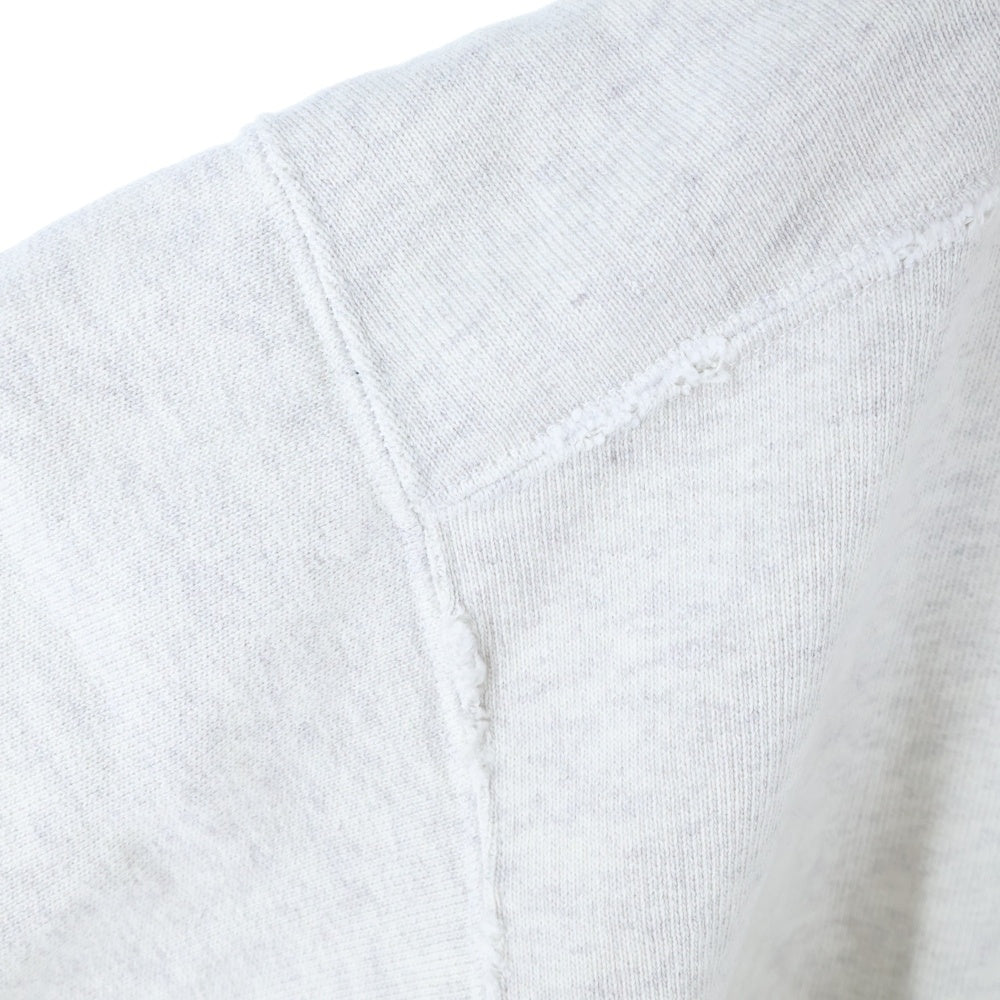 ANCELLM(アンセルム) ZIPUP HOODIE HEATHER WHITE ダメージ加工 ジップアップ フーディー ホワイト