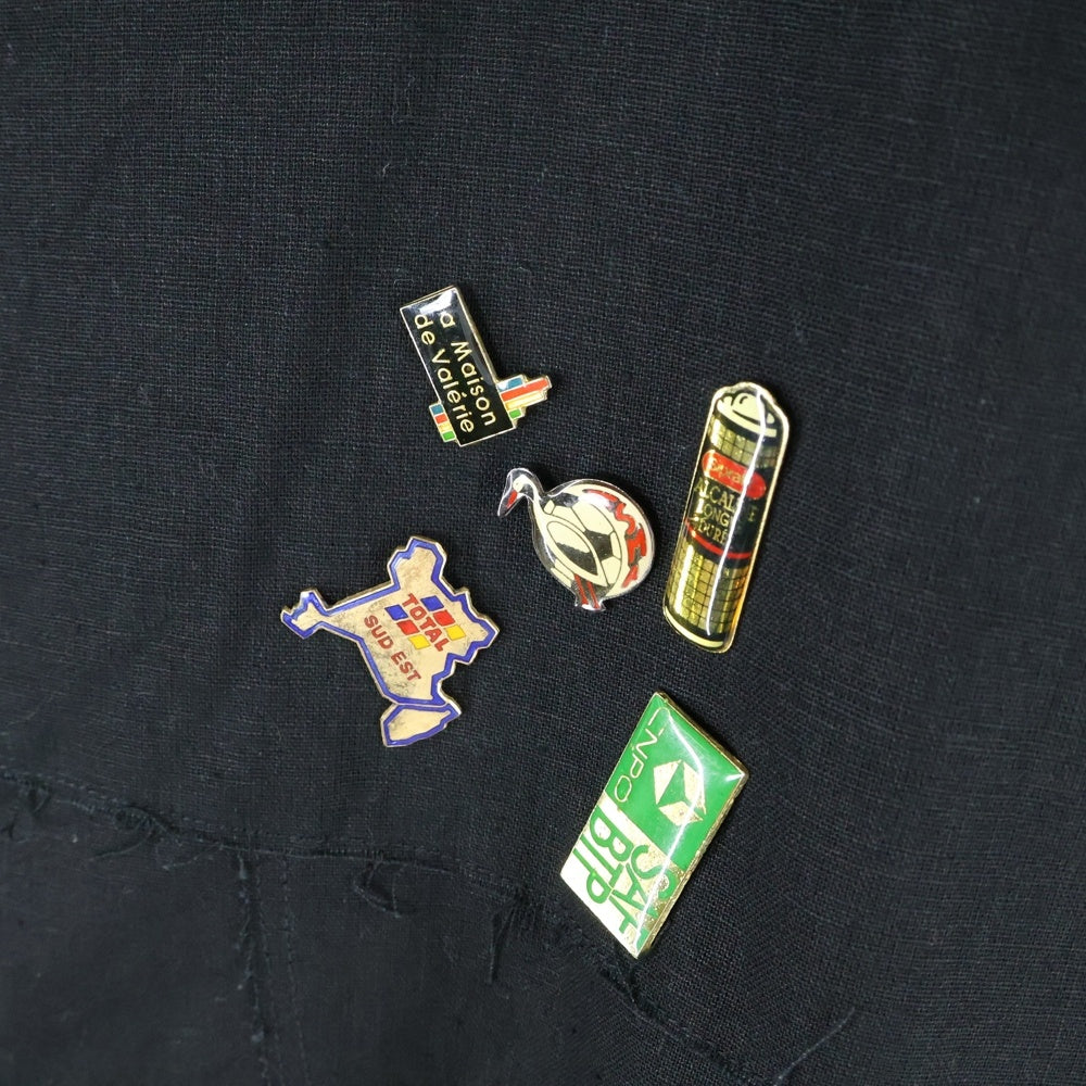 ANCELLM(アンセルム) 24SS PATCHWORK BLOUSON EX GARDEN 別注 ANC-JK08-EX パッチワーク ブルゾン ガーデン 別注 リネン混 ジャケット ブラック