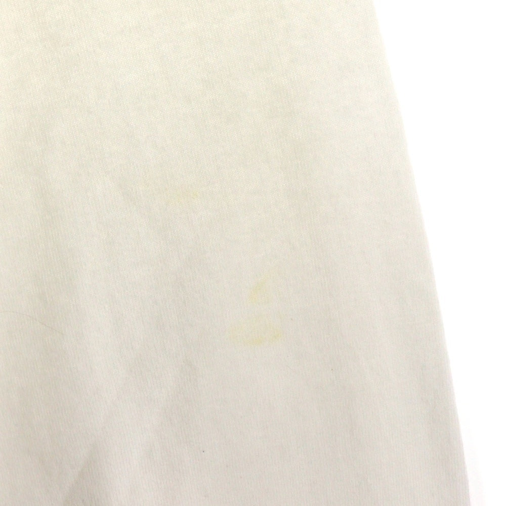CHROME HEARTS(クロムハーツ) OLD NECK LOGO L/S TEE ネックロゴ バックダガープリント 長袖Tシャツ ロングスリーブカットソー ホワイト