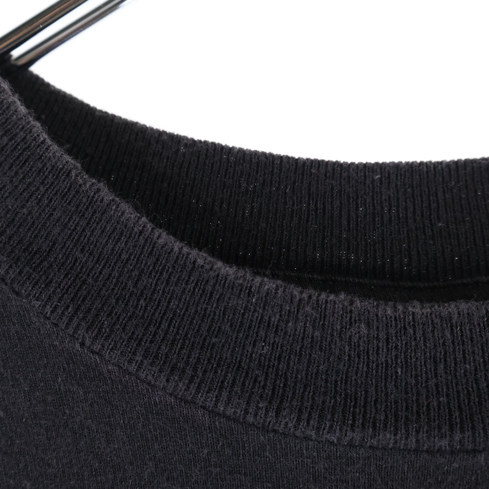 CHROME HEARTS(クロムハーツ) OLD American Flag Tee オールドモデルアメリカンフラッグTシャツ 星条旗 ホースシュープリント 長袖Tシャツ ブラック