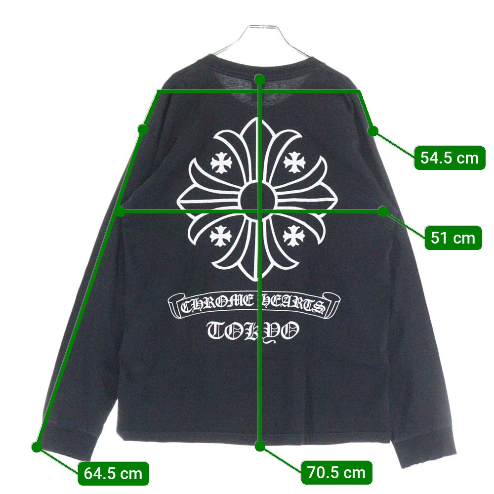 CHROME HEARTS(クロムハーツ) OLD CHプラス 東京限定 長袖カットソー 長袖Tシャツ ブラック