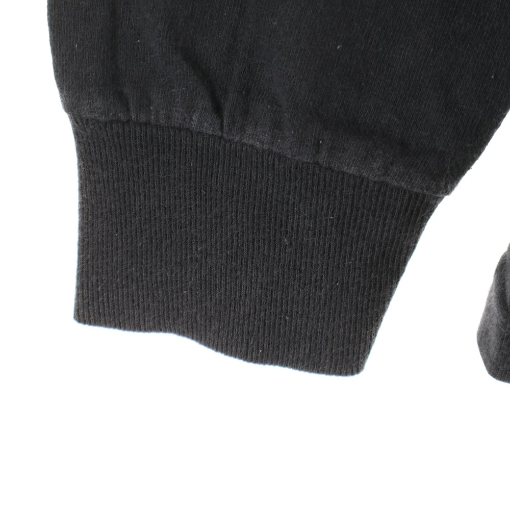 CHROME HEARTS(クロムハーツ) OLD オールドモデル Neck Logo ネックロゴ アームプリント ホースシューポケット 長袖カットソー 長袖Tシャツ ブラック