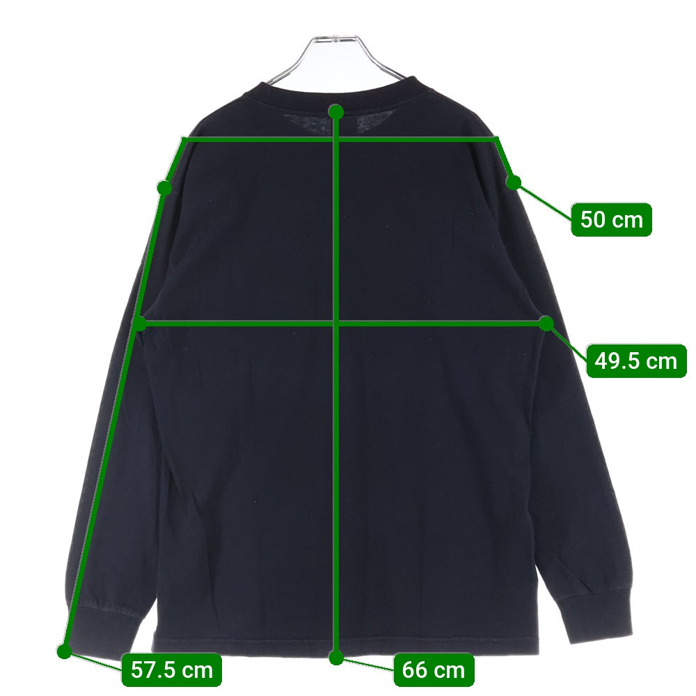 CHROME HEARTS(クロムハーツ) OLD オールドモデル Neck Logo ネックロゴ アームプリント ホースシューポケット 長袖カットソー 長袖Tシャツ ブラック