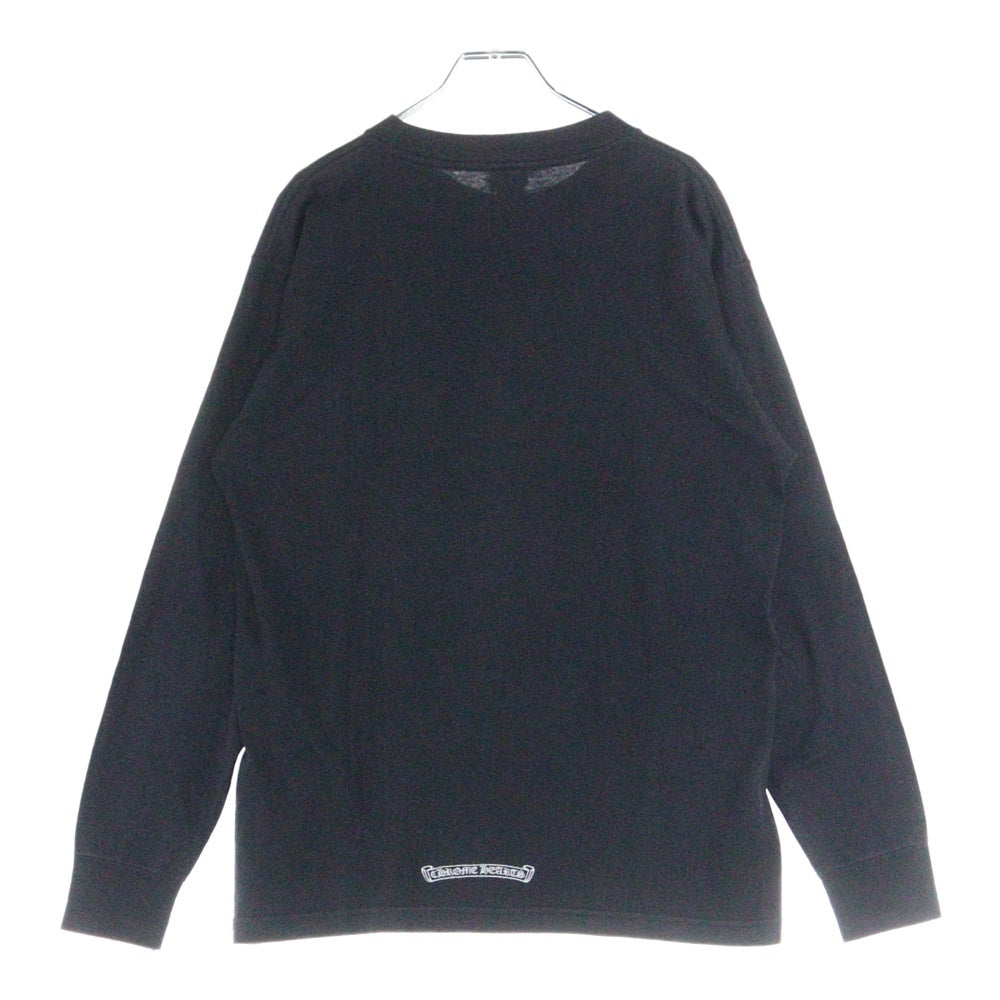 CHROME HEARTS(クロムハーツ) OLD オールドモデル ホースシューCH刺?ポケット 長袖Tシャツ 長袖カットソー ブラック