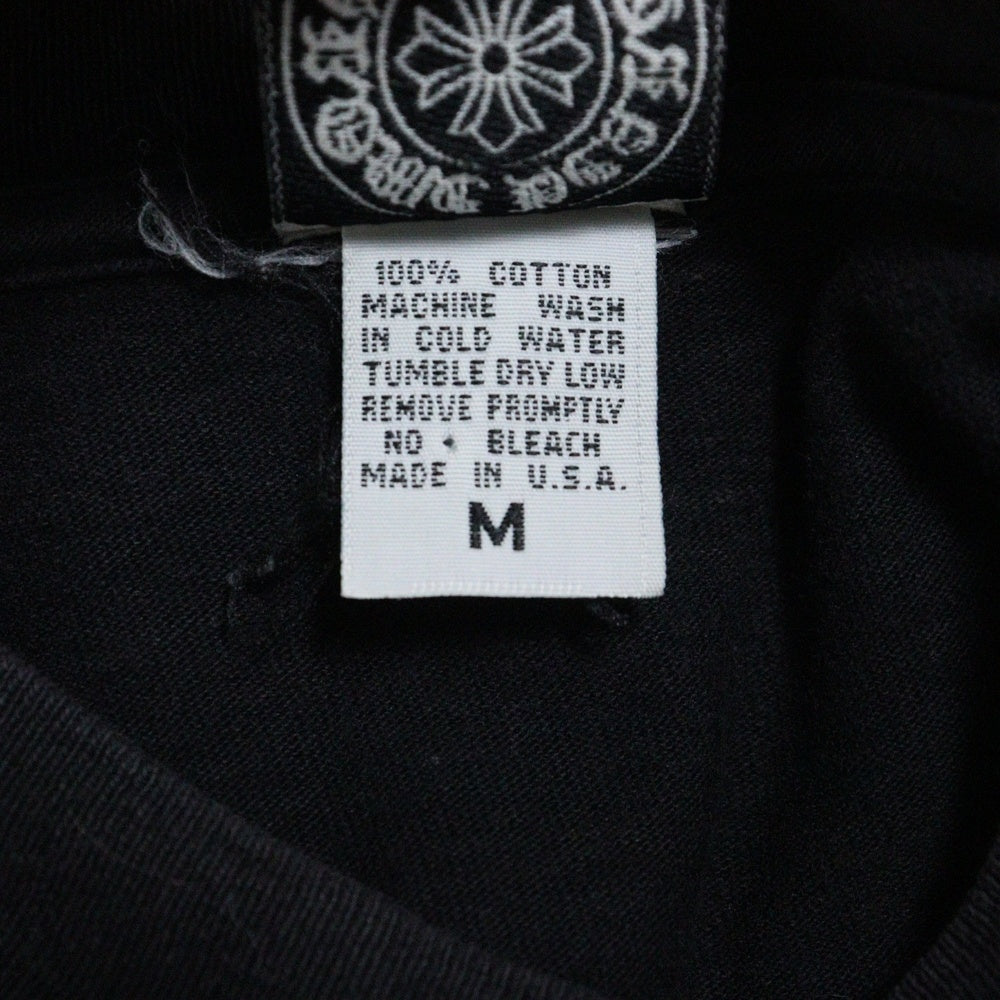 CHROME HEARTS(クロムハーツ) OLD オールドモデル ホースシューCH刺?ポケット 長袖Tシャツ 長袖カットソー ブラック