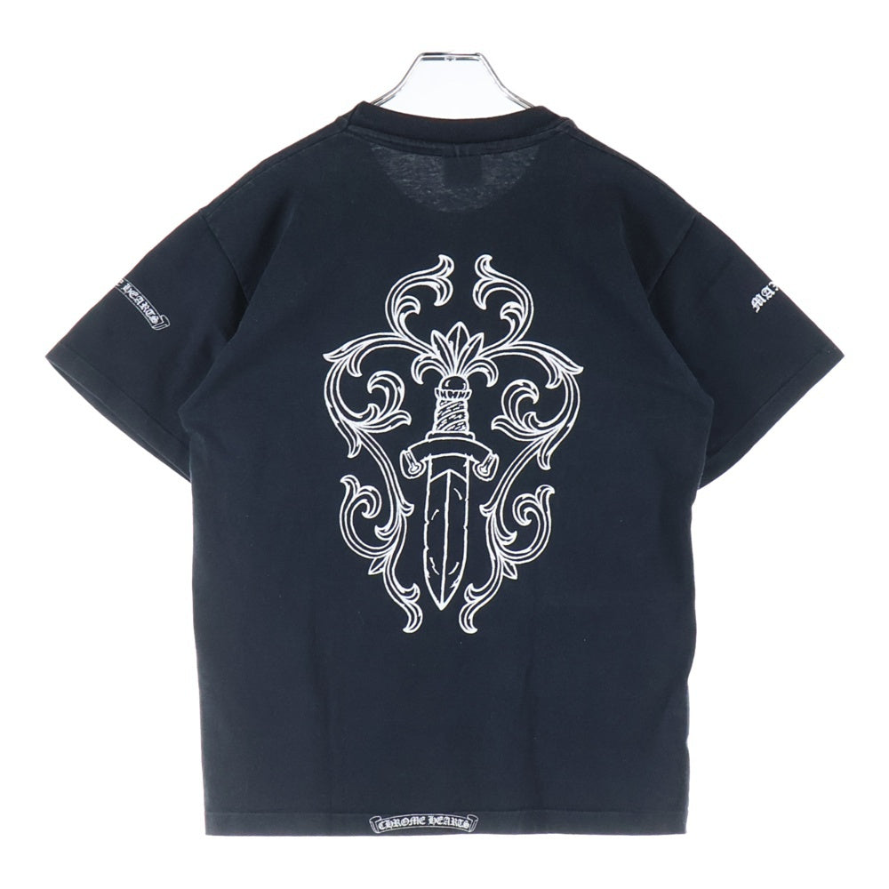CHROME HEARTS(クロムハーツ) OLD ×max field Dagger TEE オールドモデル マックスフィールド ダガープリント 半袖Tシャツ カットソー ブラック