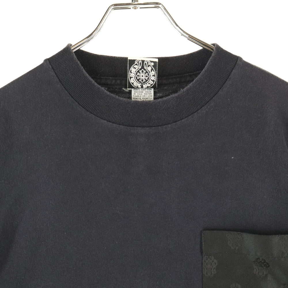 CHROME HEARTS(クロムハーツ) OLD オールドモデル 大阪限定 バック刺繍 ポケット切替 半袖Tシャツ カットソー ブラック