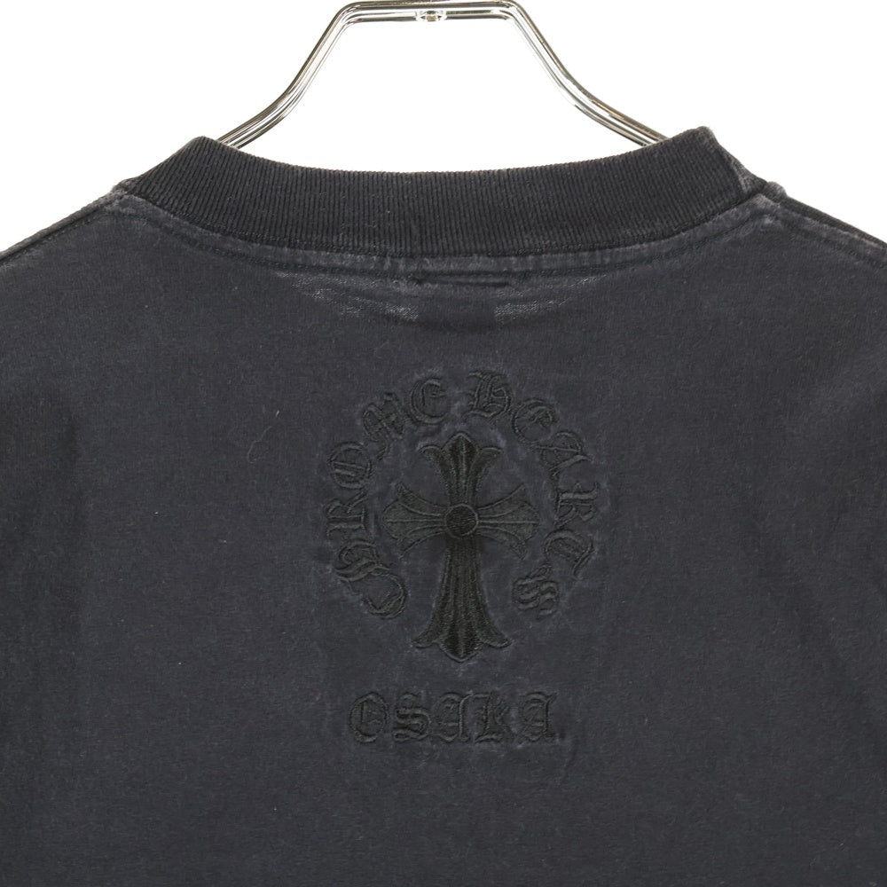 CHROME HEARTS(クロムハーツ) OLD オールドモデル 大阪限定 バック刺繍 ポケット切替 半袖Tシャツ カットソー ブラック