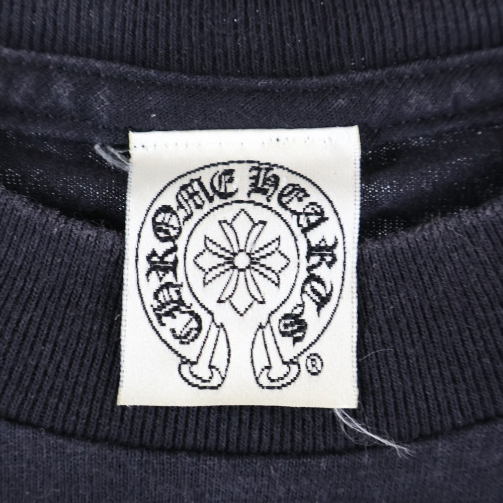CHROME HEARTS(クロムハーツ) OLD オールドモデル 大阪限定 バック刺繍 ポケット切替 半袖Tシャツ カットソー ブラック
