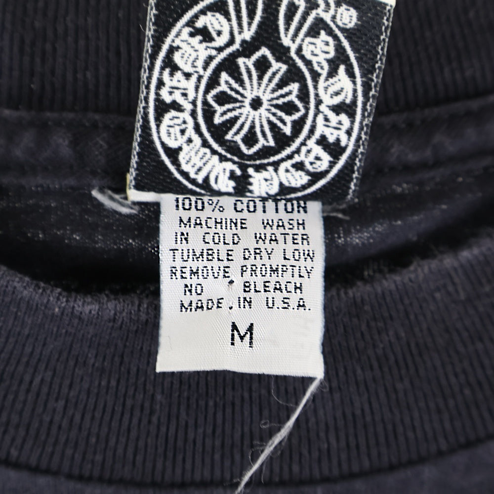 CHROME HEARTS(クロムハーツ) OLD オールドモデル 大阪限定 バック刺繍 ポケット切替 半袖Tシャツ カットソー ブラック