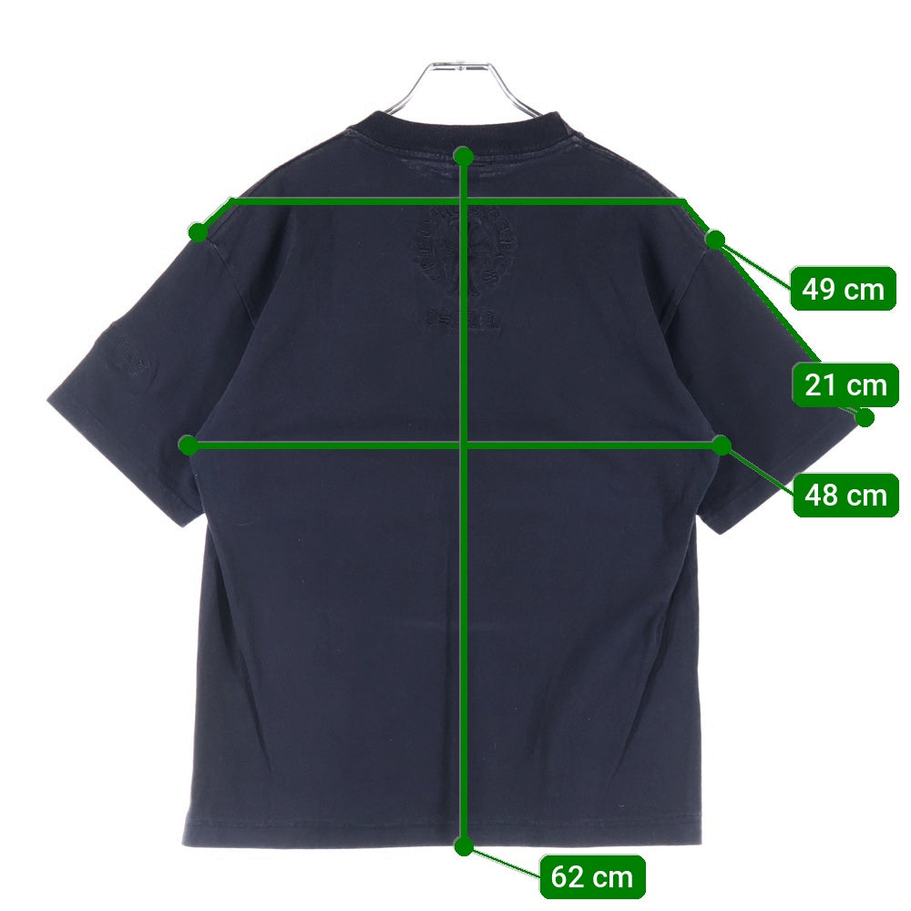 CHROME HEARTS(クロムハーツ) OLD オールドモデル 大阪限定 バック刺繍 ポケット切替 半袖Tシャツ カットソー ブラック