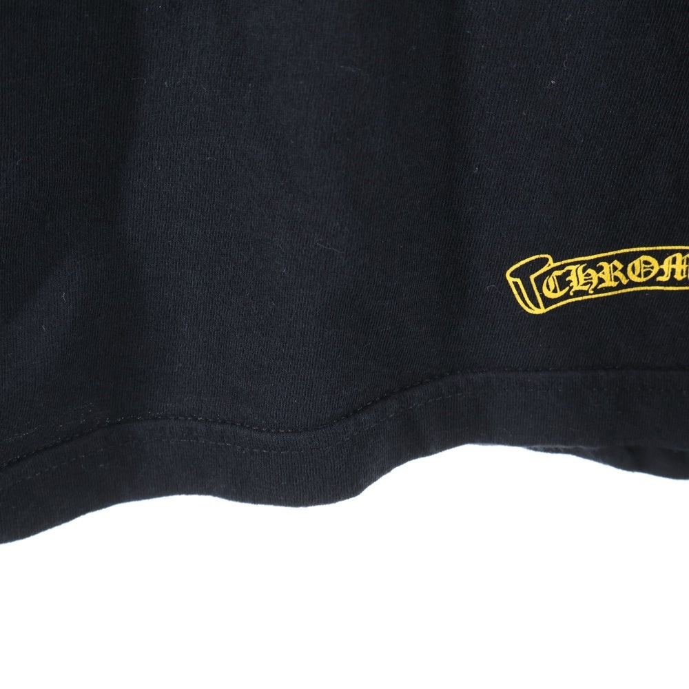 CHROME HEARTS(クロムハーツ) ヴァインダガー スクロールラベルプリントポケット 長袖Tシャツ 長袖カットソー ブラック