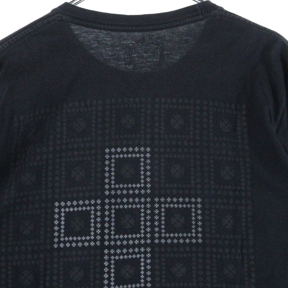 CHROME HEARTS(クロムハーツ) バックCHクロス スクロールラベル CHプラスプリントポケット 長袖Tシャツ 長袖カットソー ブラック
