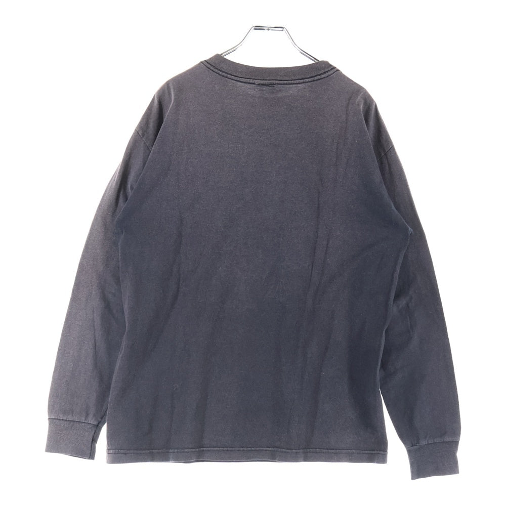 CHROME HEARTS(クロムハーツ) OLD オールドモデル バックセメタリー ホースシュープリントポケット 長袖Tシャツ 長袖カットソー ブラック