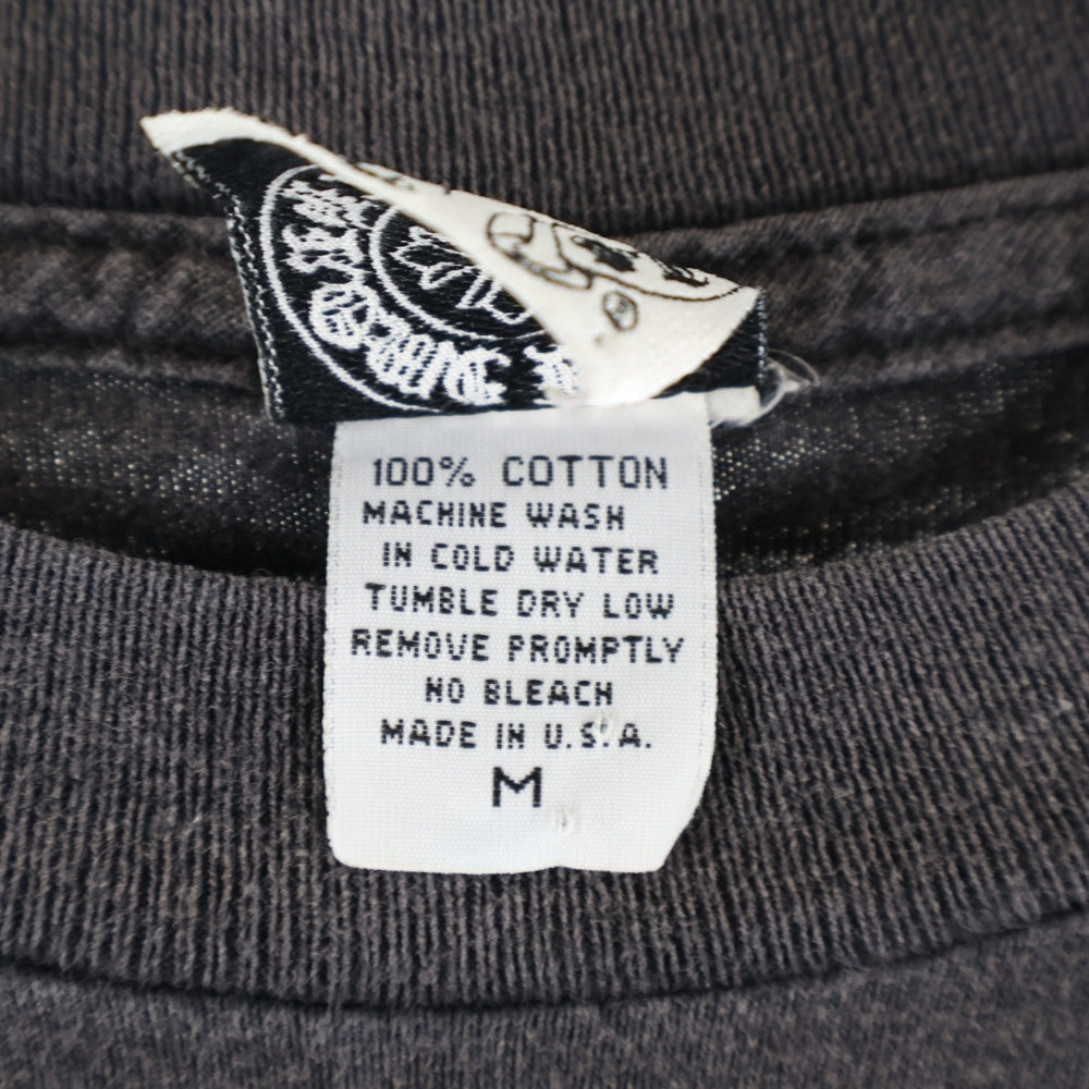 CHROME HEARTS(クロムハーツ) OLD オールドモデル バックセメタリー ホースシュープリントポケット 長袖Tシャツ 長袖カットソー ブラック
