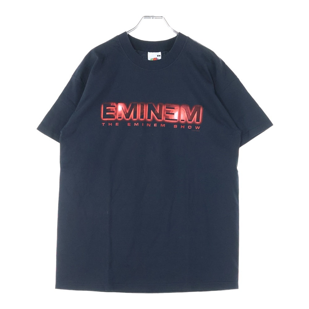 VINTAGE(ヴィンテージ) 00S VINTAGE EMINEM 2002 THE EMINEM SHOW TEE エミネム ザ エミネム ショー フロントプリント クルーネック 半袖Tシャツ カットソー ブラック
