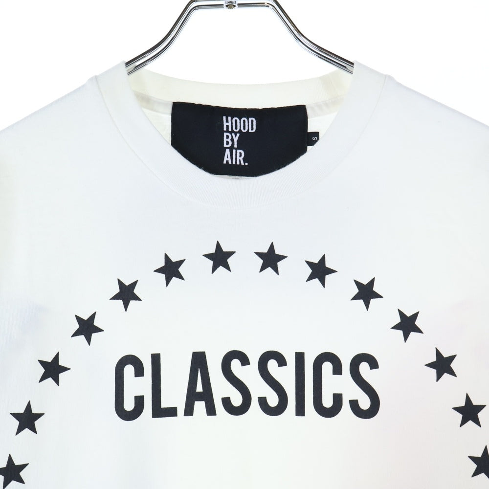 HOOD BY AIR/HBA(フッドバイエアー/エイチビーエー) CLASSICS グラフィックプリント ロングスリーブ 長袖Tシャツ ホワイト