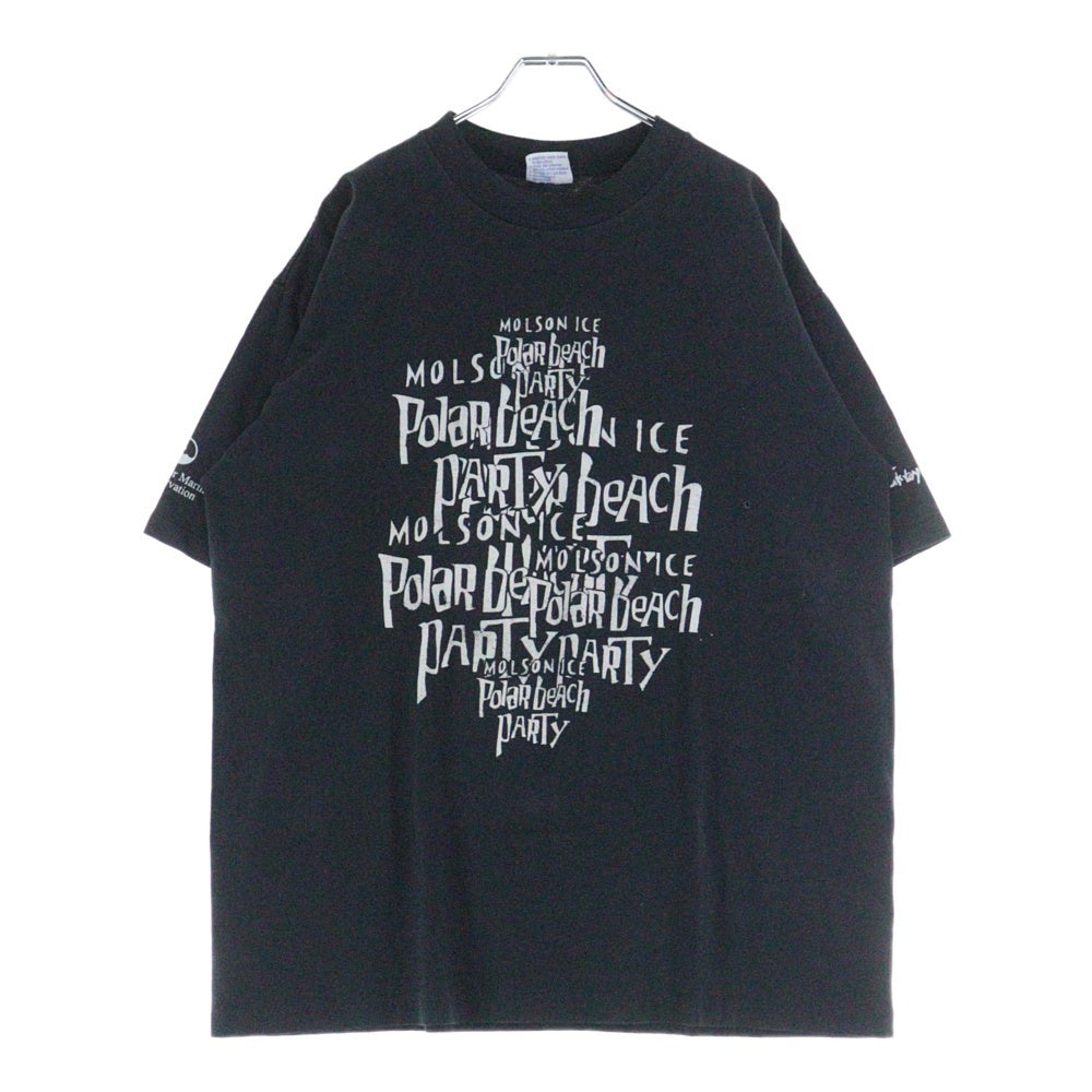 VINTAGE(ヴィンテージ) 90S METALLICA HOLE TUKTOYAKTUK 95 Polar beach 両面プリント 半袖Tシャツ ブラック