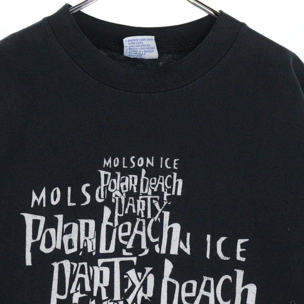 VINTAGE(ヴィンテージ) 90S METALLICA HOLE TUKTOYAKTUK 95 Polar beach 両面プリント 半袖Tシャツ ブラック