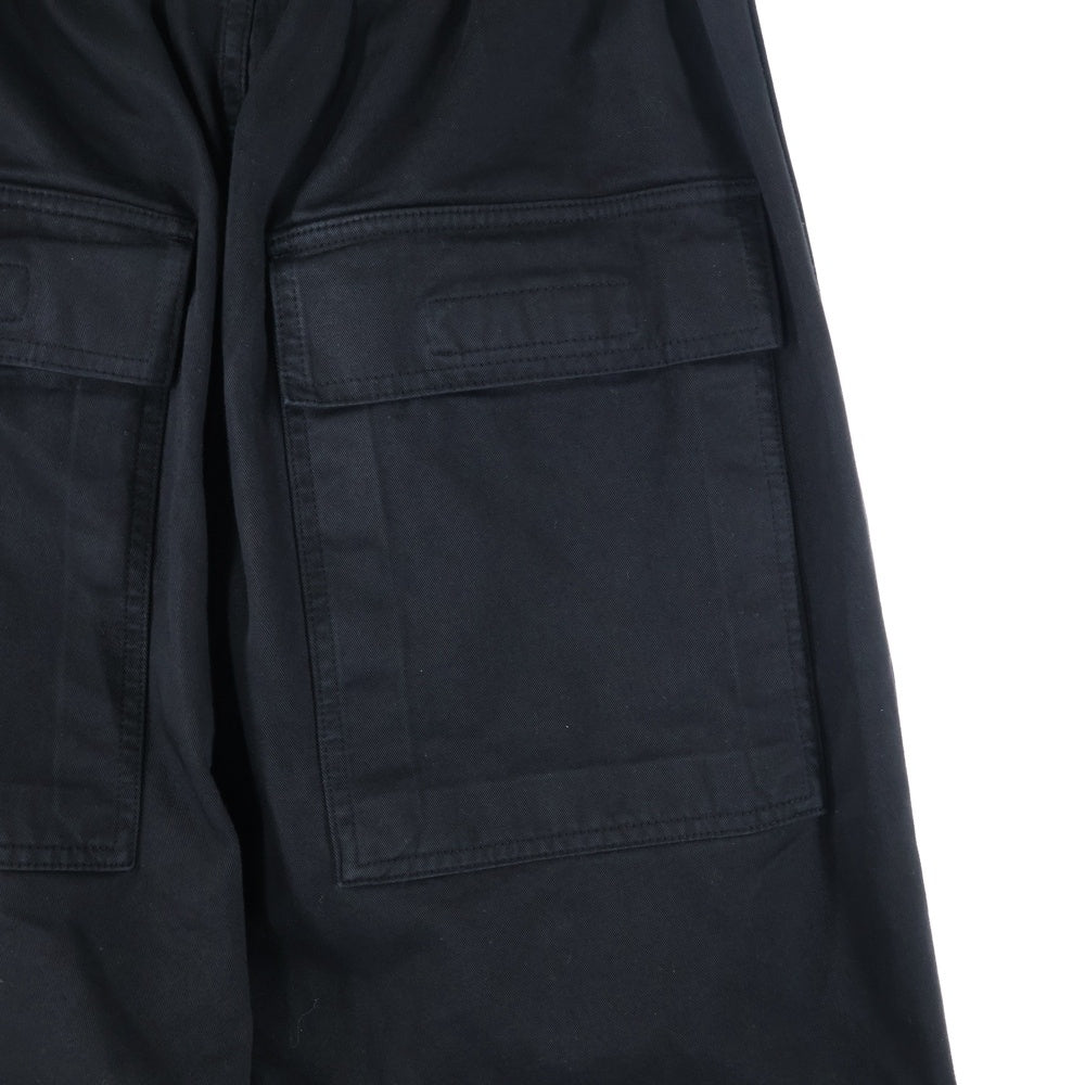 Rick Owens DRKSHDW(リックオウエンス ダークシャドウ) 24SS PUSHER PANT プッシャー サイドスナップボタン ロングパンツ ブラック DU01D1393-TW