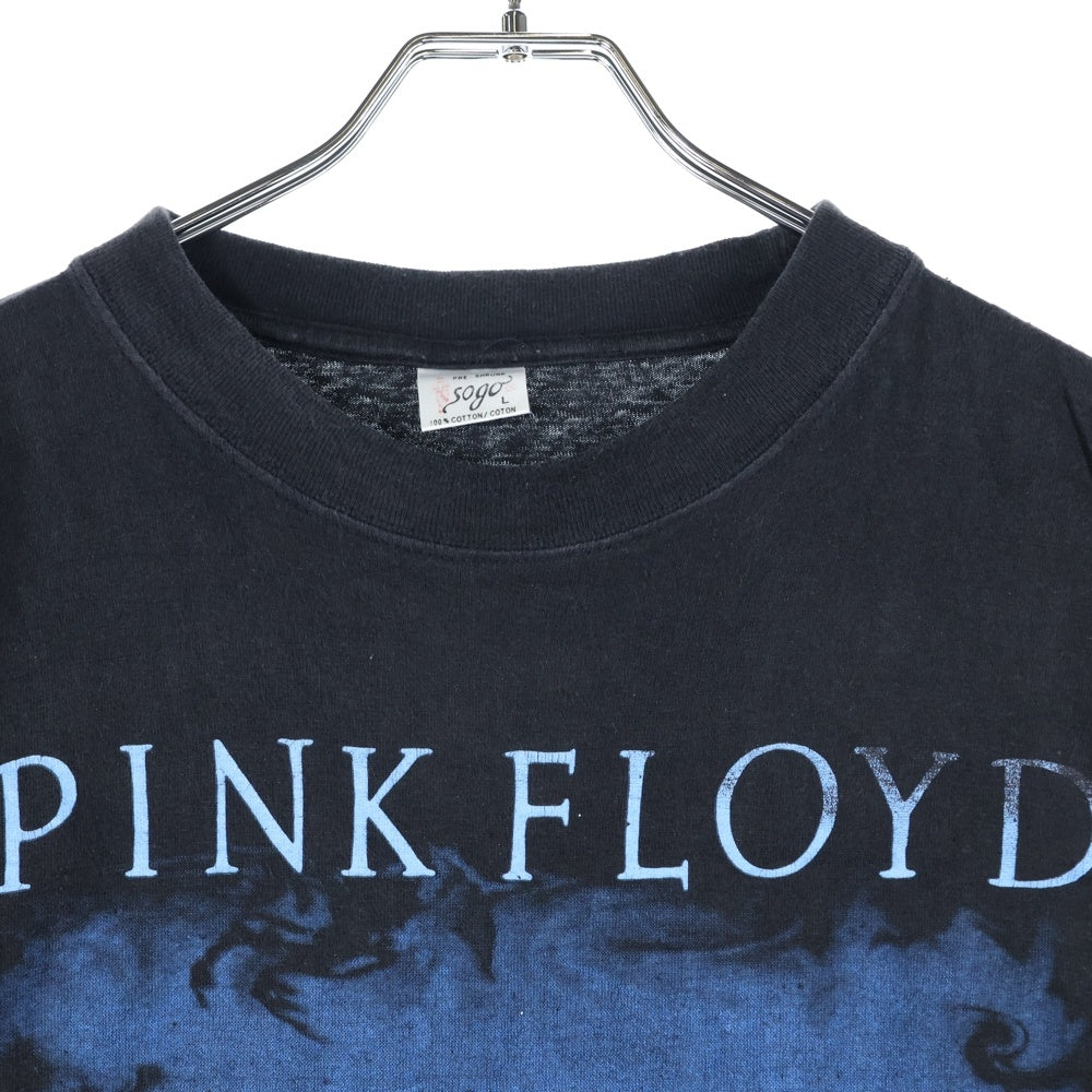 VINTAGE(ヴィンテージ) 90s PINKFLOYD WISH YOU WERE HERE ピンクフロイド 両面プリント バンド 半袖Tシャツ カットソー ブラック