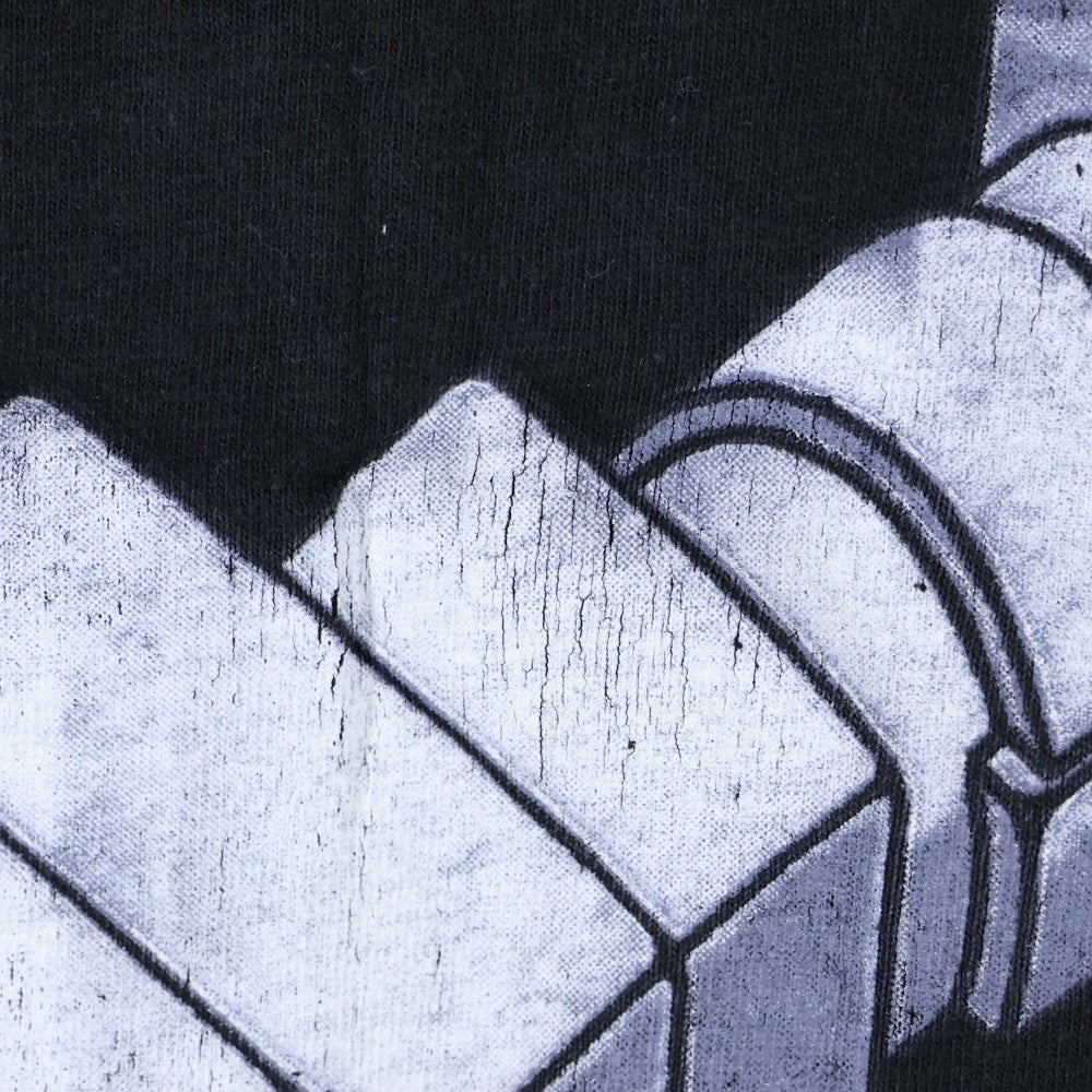 VINTAGE(ヴィンテージ) 90s PINKFLOYD WISH YOU WERE HERE ピンクフロイド 両面プリント バンド 半袖Tシャツ カットソー ブラック