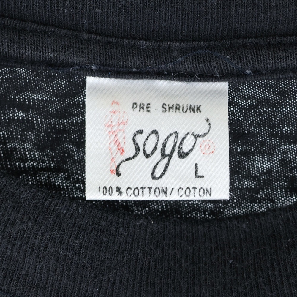 VINTAGE(ヴィンテージ) 90s PINKFLOYD WISH YOU WERE HERE ピンクフロイド 両面プリント バンド 半袖Tシャツ カットソー ブラック