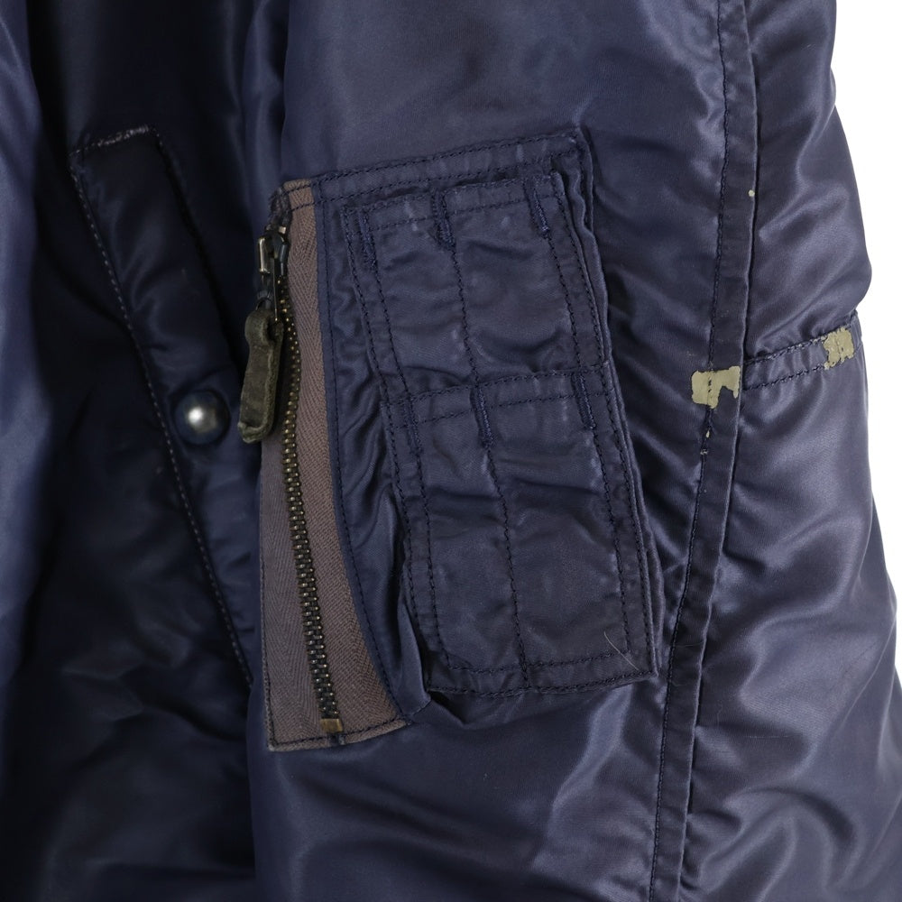 VINTAGE(ヴィンテージ) 50S U.S.AIR FORCE. TYPE N-3A FLIGHT JACKET CROWN スプリング式 ジップ フライトジャケット ネイビー