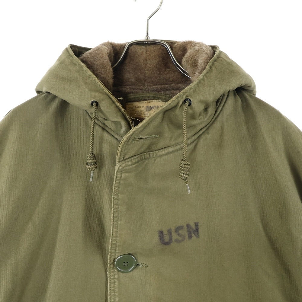 VINTAGE(ヴィンテージ) 40S US NAVY N-2 Deck Coat アルパカウールライニング デッキコート カーキ