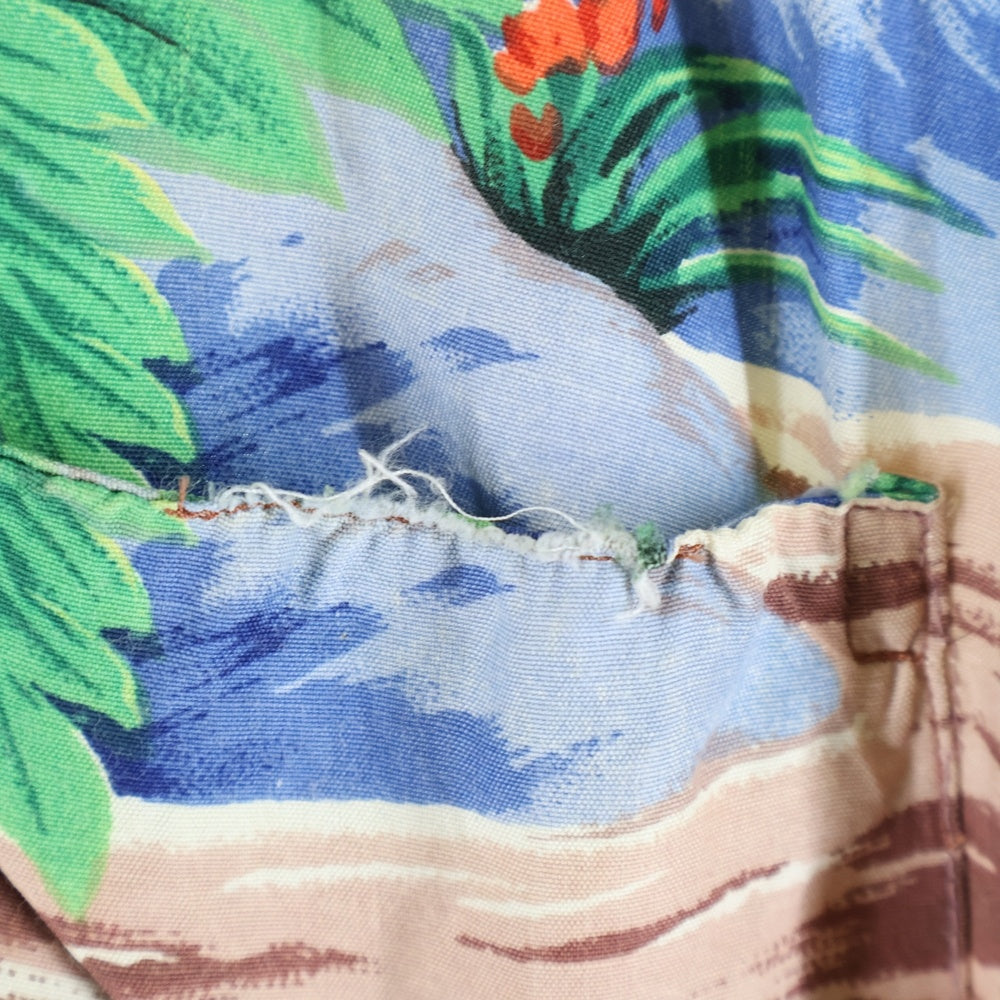 VINTAGE(ヴィンテージ) 50s PALI Hawaiian Shirt 総柄プリント ハワイアンシャツ 半袖シャツ 総柄