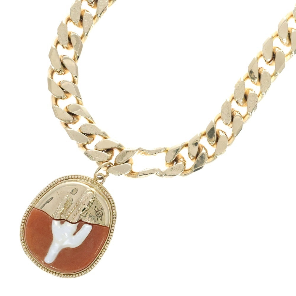 DIOR(ディオール) 22AW × Cactus Jack Pendant Necklace カクタスジャック 喜平 デザイン ネックレス ゴールド