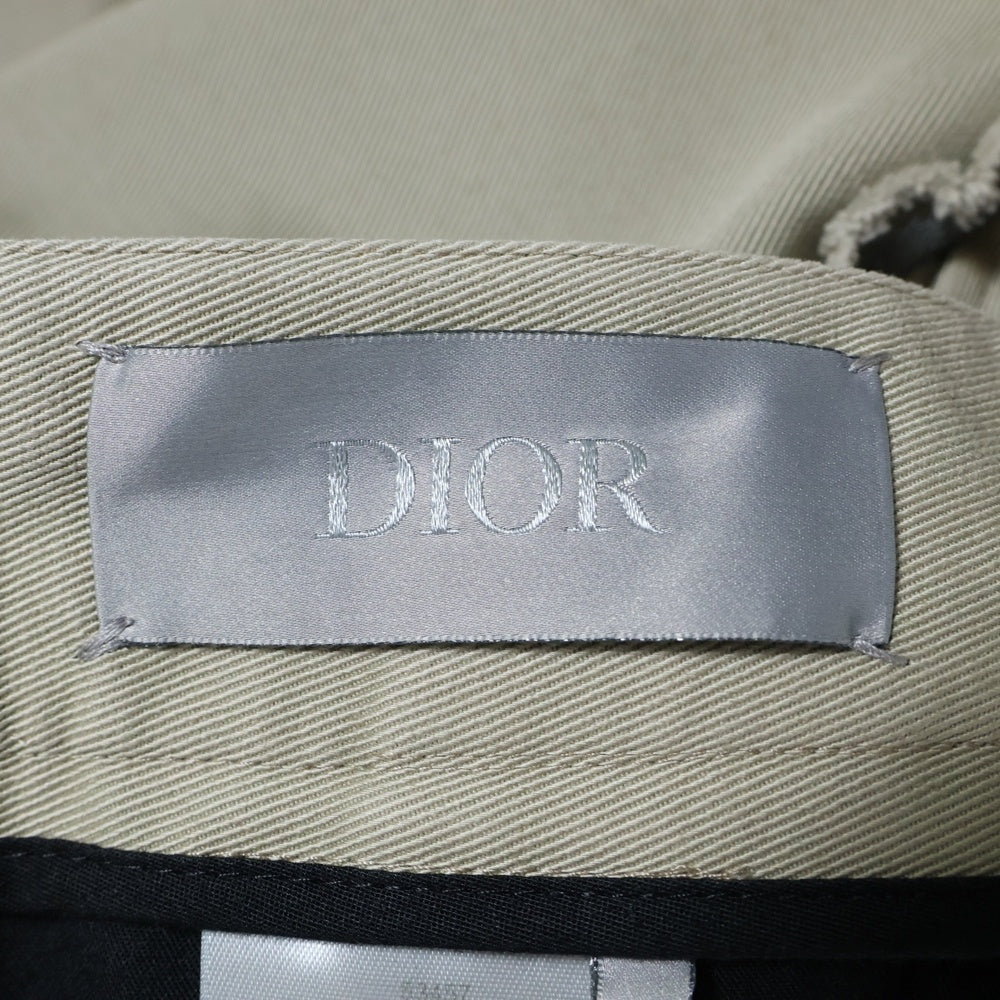 Dior HOMME(ディオールオム) 19SS メッシュ サイドライン ターンアップヘム チノパンツ ベージュ 923C117A4120