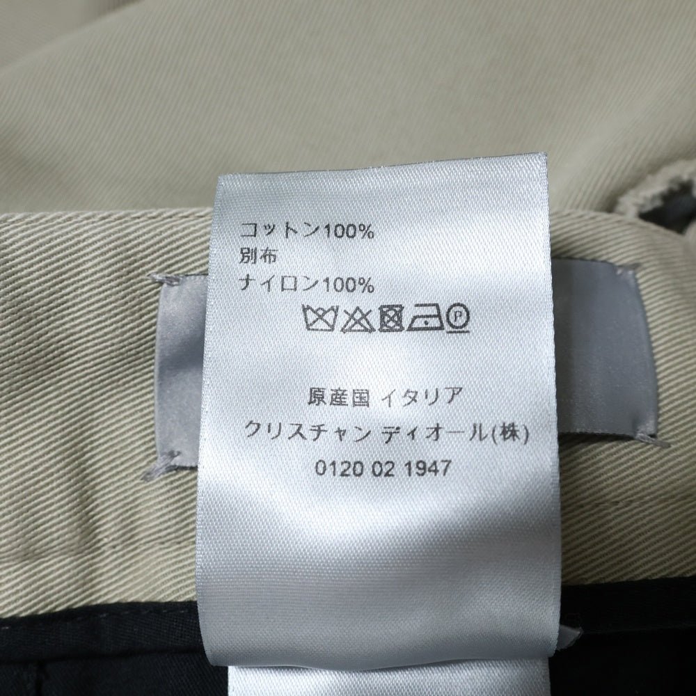 Dior HOMME(ディオールオム) 19SS メッシュ サイドライン ターンアップヘム チノパンツ ベージュ 923C117A4120