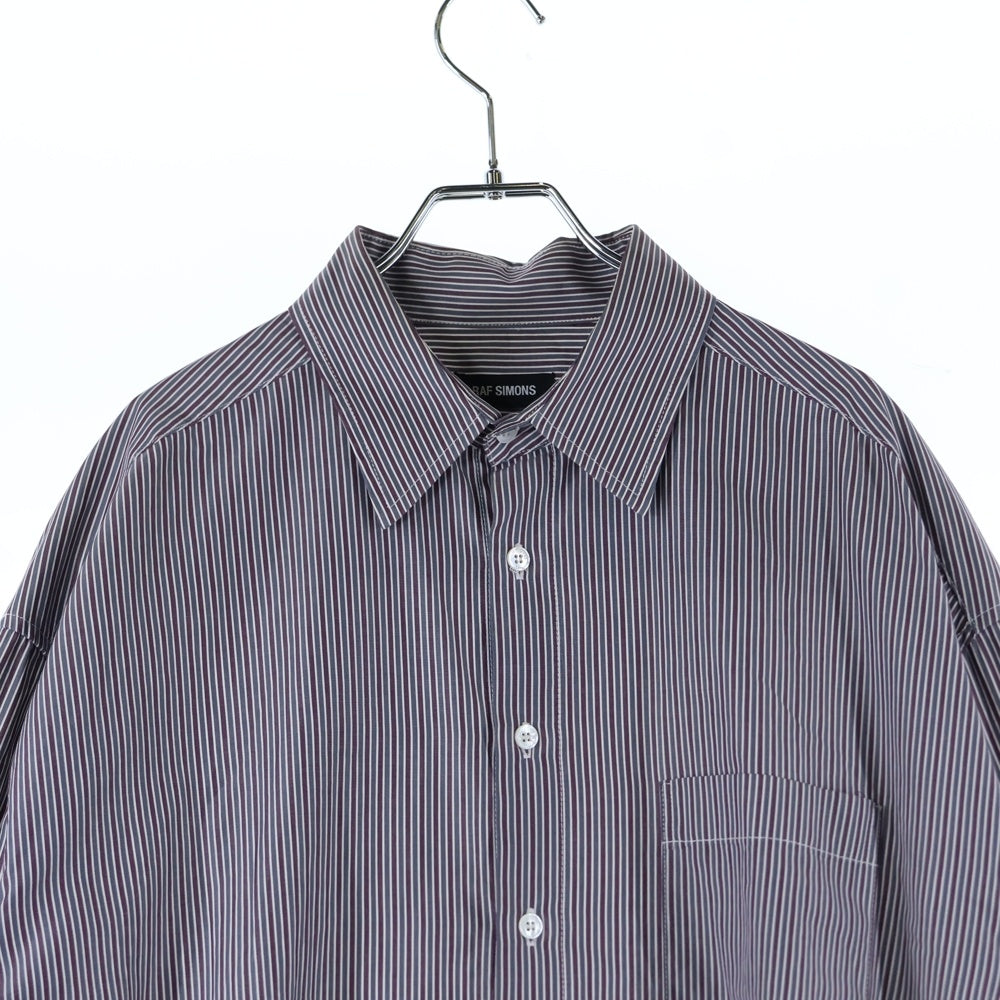 RAF SIMONS(ラフシモンズ) 16AW Extra Big shirt エクストラ ビッグ ストライプ シャツ マルチカラー 162-10003-08051