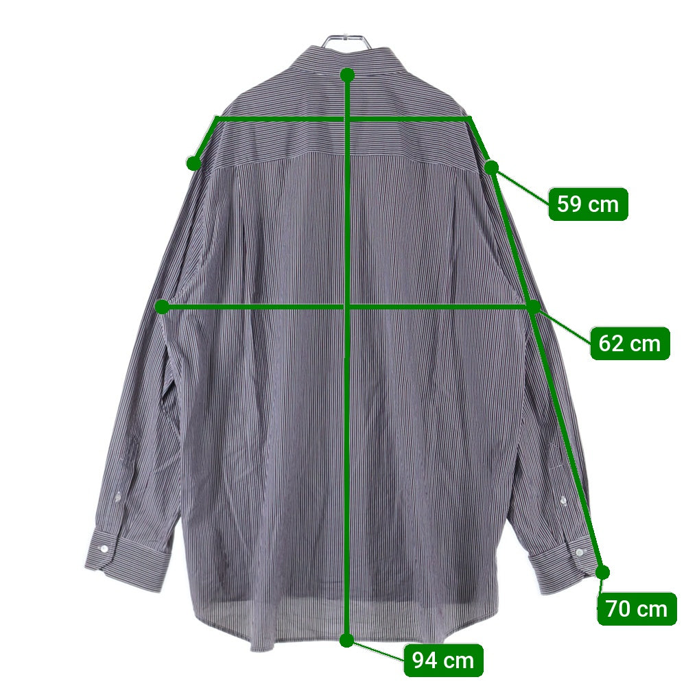 RAF SIMONS(ラフシモンズ) 16AW Extra Big shirt エクストラ ビッグ ストライプ シャツ マルチカラー 162-10003-08051