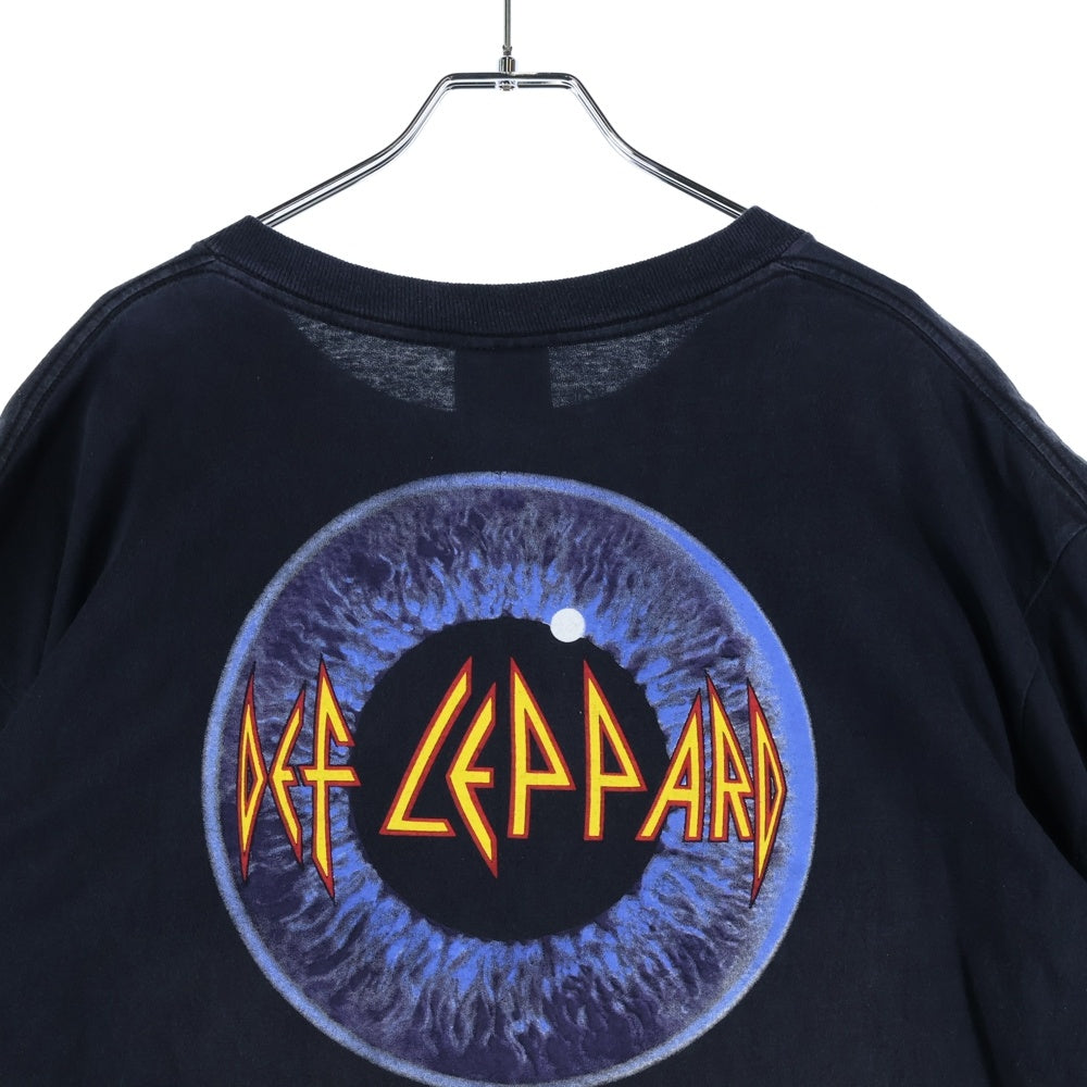 VINTAGE(ヴィンテージ) 90s DEF LEPPARD ADRENALIZE THE 7-DAYS WEEKEND TOUR TEE デフレパード 両面プリント 半袖Tシャツ カットソー ブラック