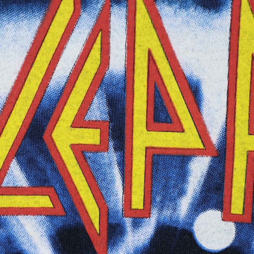 VINTAGE(ヴィンテージ) 90s DEF LEPPARD ADRENALIZE THE 7-DAYS WEEKEND TOUR TEE デフレパード 両面プリント 半袖Tシャツ カットソー ブラック