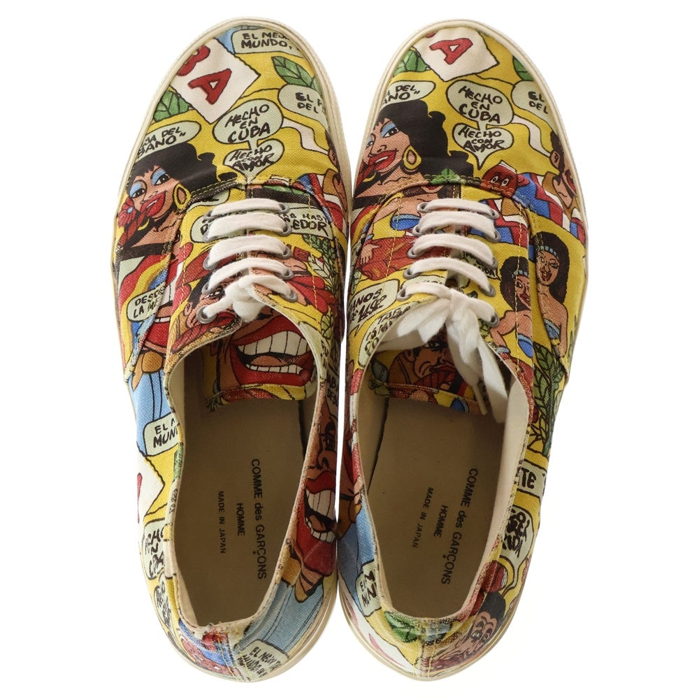 COMME des GARCONS HOMME(コムデギャルソンオム) 03SS CUBA期 キューバ期 キャンバス レスアップ ローカット スニーカー