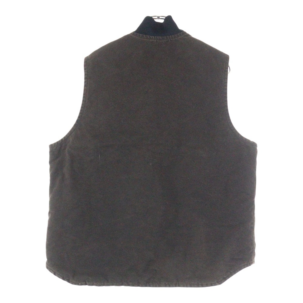 CARHARTT(カーハート) COTTON DUCK ZIP VEST コットンダッグ 中綿 ベスト ダークブラウン