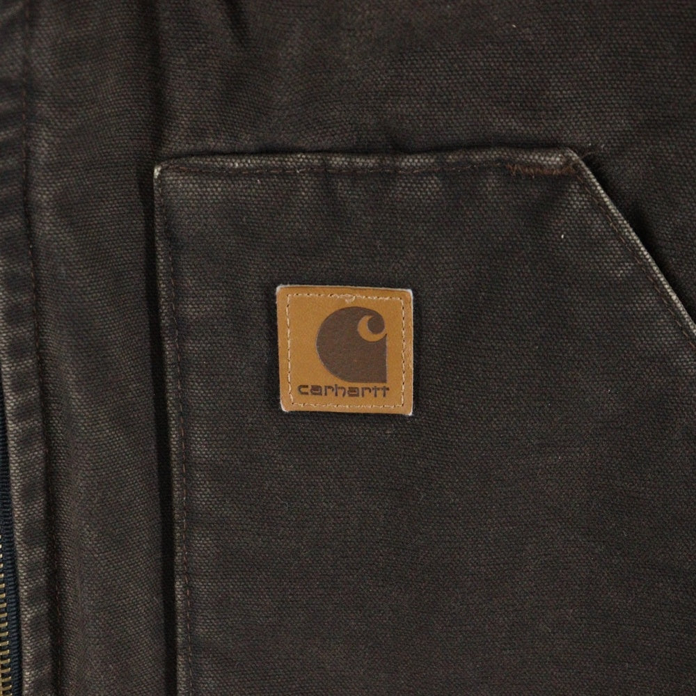 CARHARTT(カーハート) COTTON DUCK ZIP VEST コットンダッグ 中綿 ベスト ダークブラウン