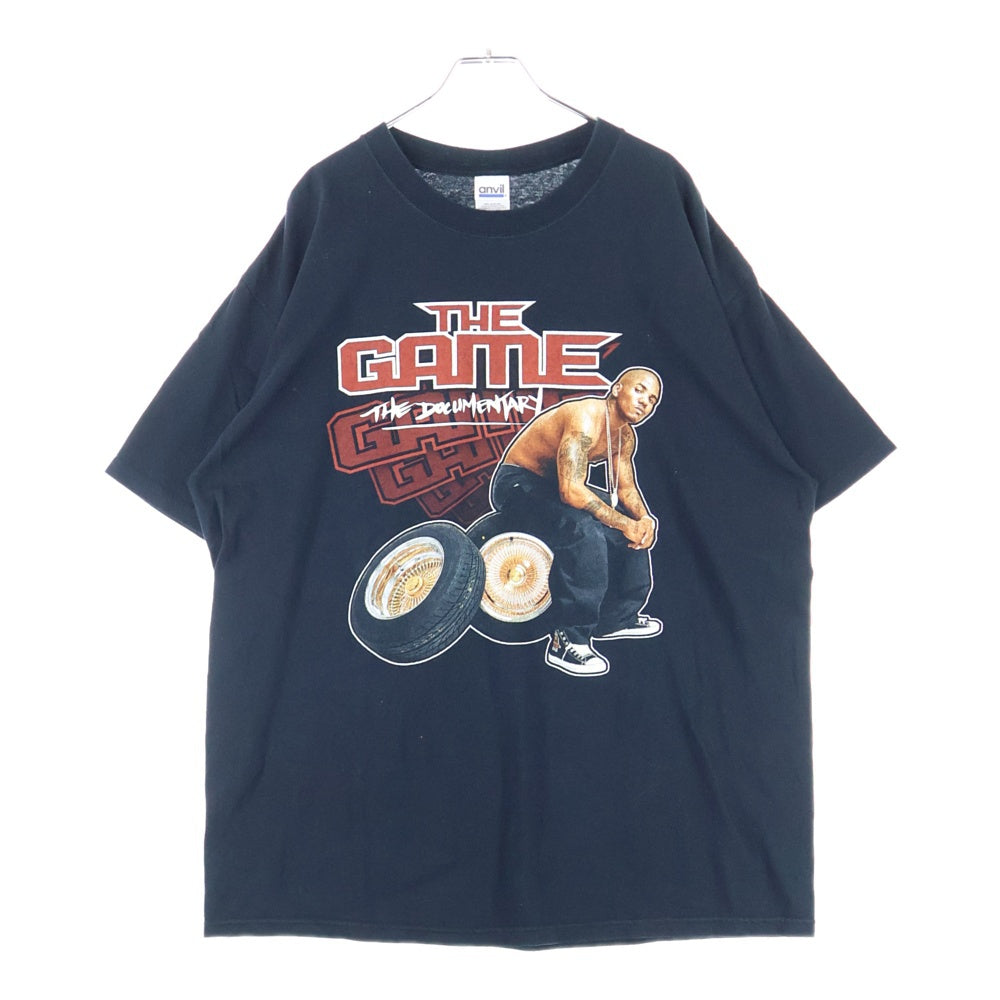 VINTAGE(ヴィンテージ) 00s THE GAME The Documentary 2005 Tour ザ ゲーム 両面プリント 半袖Tシャツ ラップTシャツ カットソー ブラック