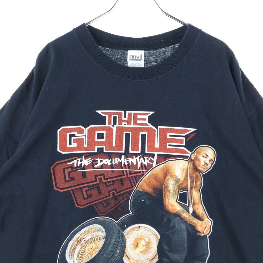VINTAGE(ヴィンテージ) 00s THE GAME The Documentary 2005 Tour ザ ゲーム 両面プリント 半袖Tシャツ ラップTシャツ カットソー ブラック