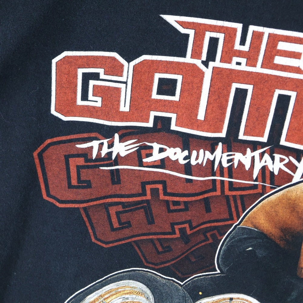 VINTAGE(ヴィンテージ) 00s THE GAME The Documentary 2005 Tour ザ ゲーム 両面プリント 半袖Tシャツ ラップTシャツ カットソー ブラック