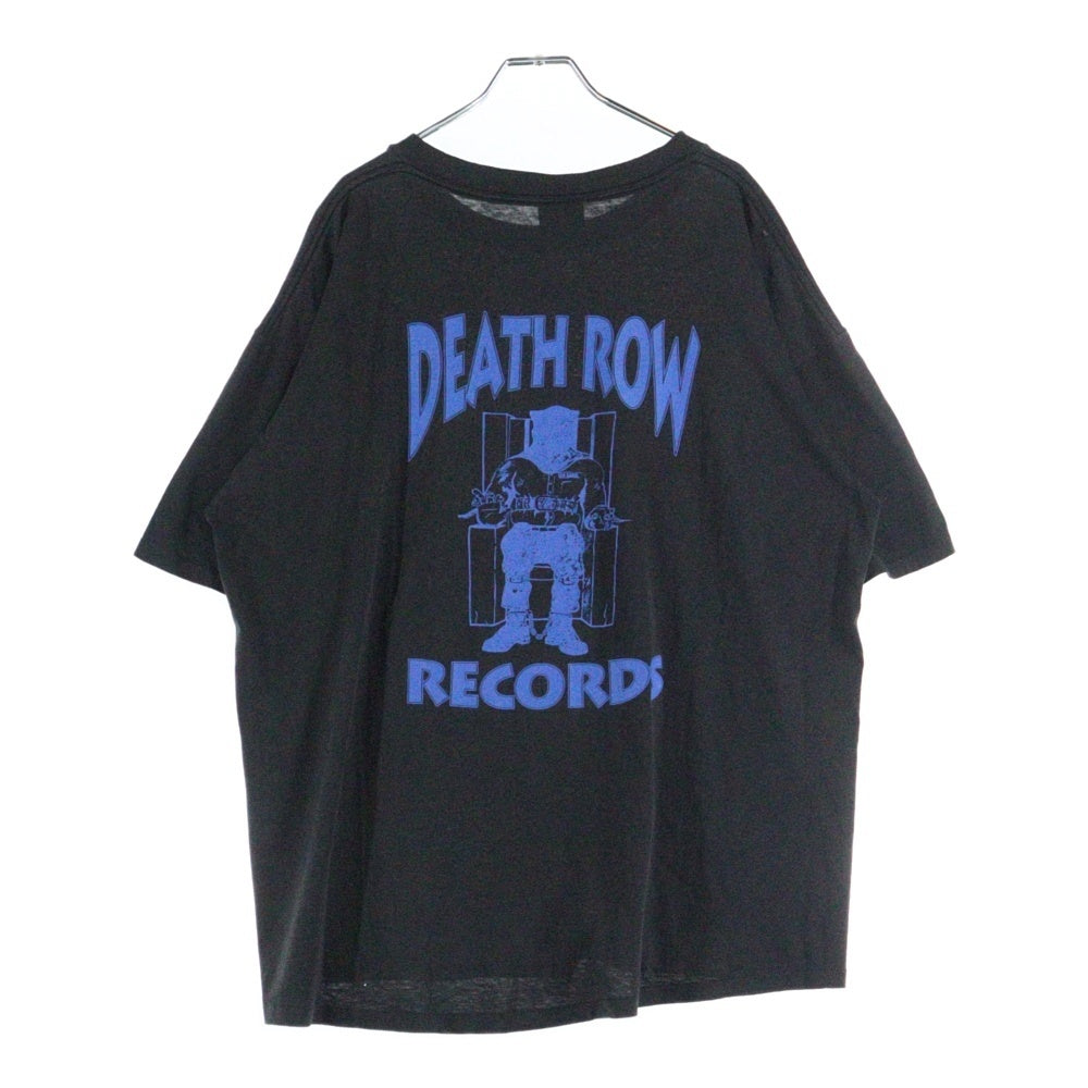 VINTAGE(ヴィンテージ) 00s DEATH ROW Records デスロウ 両面プリント 半袖Tシャツ ラップTシャツ ブラック